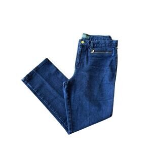 LRL Lauren Jean Company Women’s Blue Stretch Straight Leg Denim Jeans 12P